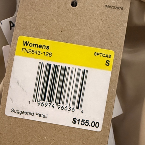 NEW Nike Beige Long Trench Coat with Orange Swoosh - Picture 12 of 16